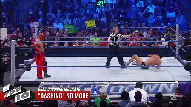Bone-crushing incidents- WWE Top 10