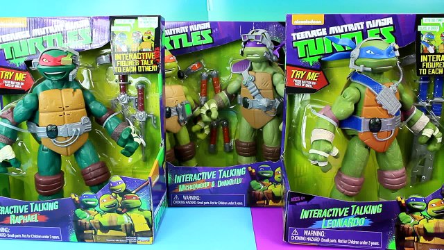 Teenage Mutant Ninja Turtles Interactive Talking Leonardo Michelangelo Raphael Donatello TMNT Toys