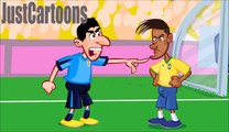 Suarez vs Neymar - Brazil vs Uruguay Highlights (Funny) 2015