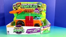Teenage Mutant Ninja Turtles TMNT Half Shell Heroes Party Wagon With Donnie & Imaginext Disney Cars