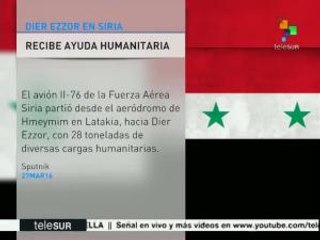 Estado sirio envía 28 toneladas de ayuda a Deir ez-Zor