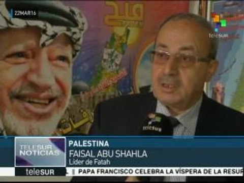 Palestina: Abás coloca la primera piedra de hospital en honor a Chávez