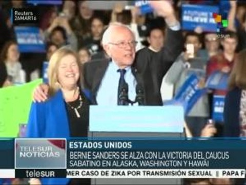 EE.UU.: Bernie Sanders gana el caucus de Alaska, Washington y Hawai