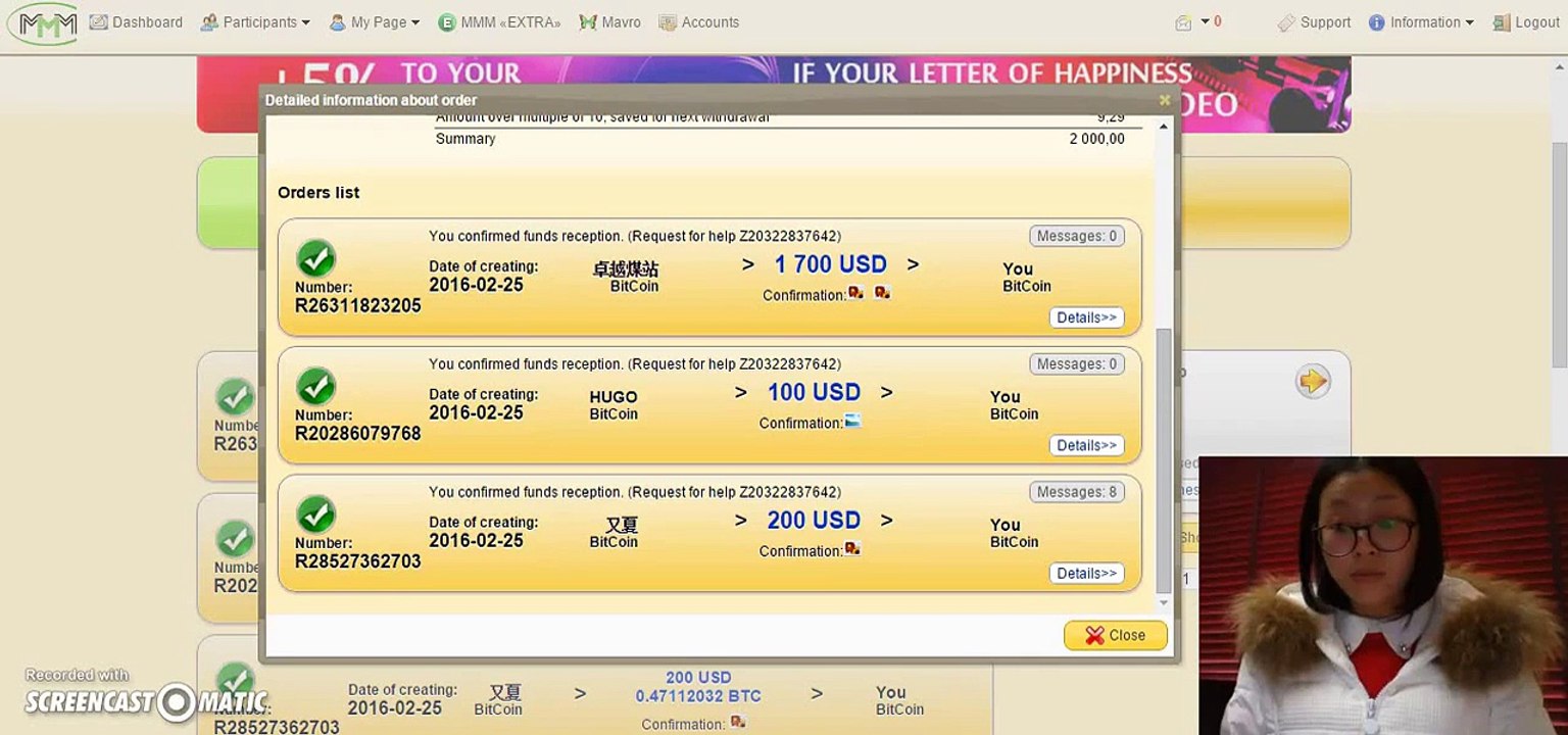 Thanks to the MMM Global. MMM Global is a good community. Thanks to the MMM Extra Program. Daily complete web-tasks can get up 100% per month. I love MMM