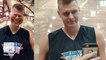 He snaps, he scores: Kristaps Porzingis learns to Snapchat like a pro