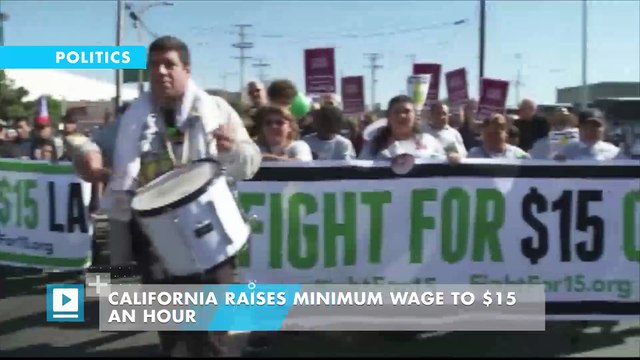 California Raises Minimum Wage to $15 an Hour