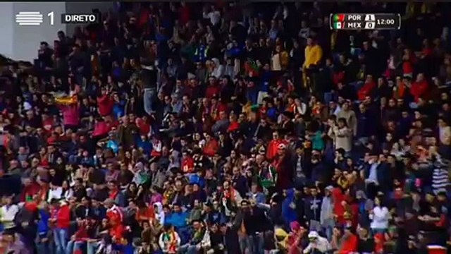 1-0 Diogo Jota Goal International Friendly U23 - 28.03.2016, Portugal U23 1-0 Mexico U23