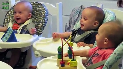 Funny Triplet Babies Laughing Compilation 2014