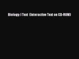 Read Biology: I Text  (Interactive Text on CD-ROM) Ebook Free