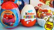 3 SURPRISE EGGS KINDER SURPRISE DISNEY CARS 2 LIGHTNING MCQUEEN SPIDERMAN UNBOXING TOYS FOR KIDS | Toy Collector