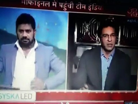Wasim Akram attacked on Live TV in Mumbai,India