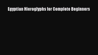 [Download PDF] Egyptian Hieroglyphs for Complete Beginners PDF Free