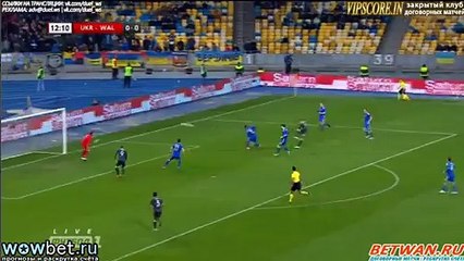 Tom Lawrence Incredible Chance - Ukraine 0-0 Wales 28.03.2016