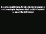 [Download PDF] Basic Spoken Chinese: An Introduction to Speaking and Listening for Beginners
