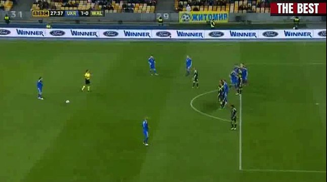 Andriy Yarmolenko Goal 1-0 Ukraine vs Wales