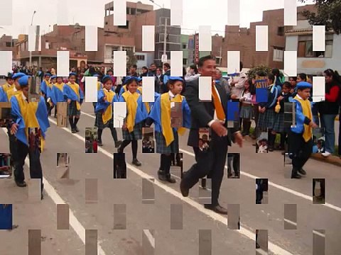 I.E. 3043-RAMÓN CASTILLA-45°ANIVERSARIO-DESFILE AL COMPÁS DE LA MARCHA GIGANTES DEL CENEPA