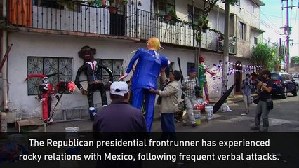 Mexicans set fire to Donald Trump for Easter celebrations