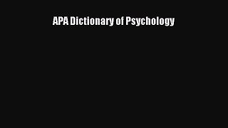 [Download PDF] APA Dictionary of Psychology Ebook Online