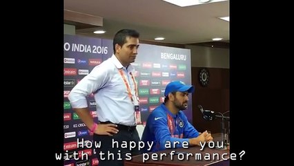 Dhoni rips into journalist after India vs Bangladesh #WT20 Match
