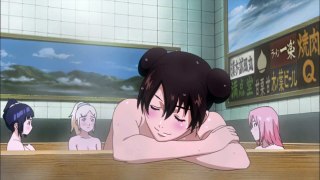 Sakura is jealous of Hinata's breasts.