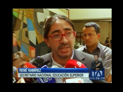 René Ramírez dice que no habrá disminución de recursos para universidades