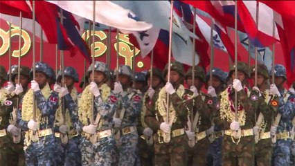 Myanmar's military holds a parade to mark the Armed Forces Day