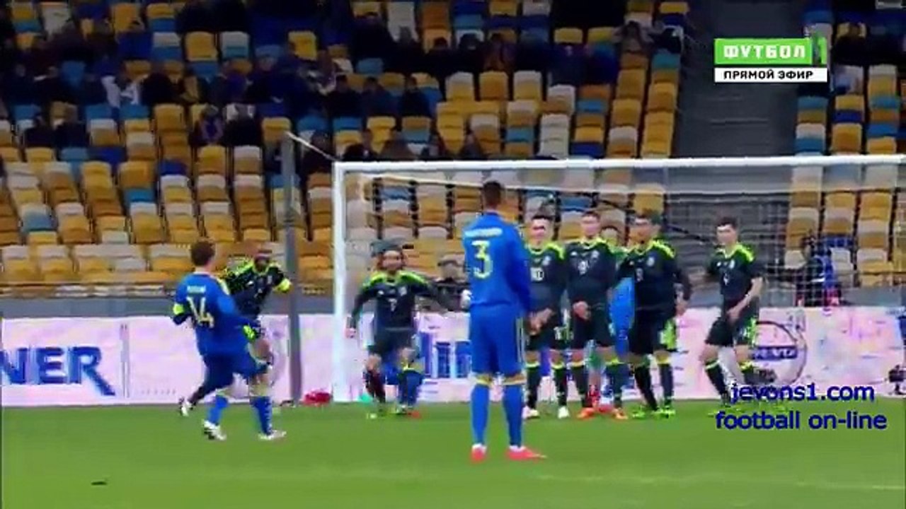 Goal and Highlights - Ukraine 1-0 Wales - 28/03/2016