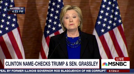 Hillary Clinton: "We Chose a President. We Chose Him Twice."