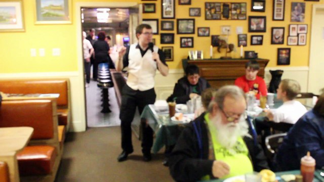 Camron Robertson sings the Dean Martin song 'Ain't That A Kick In The Head' Pennsylvania 2016