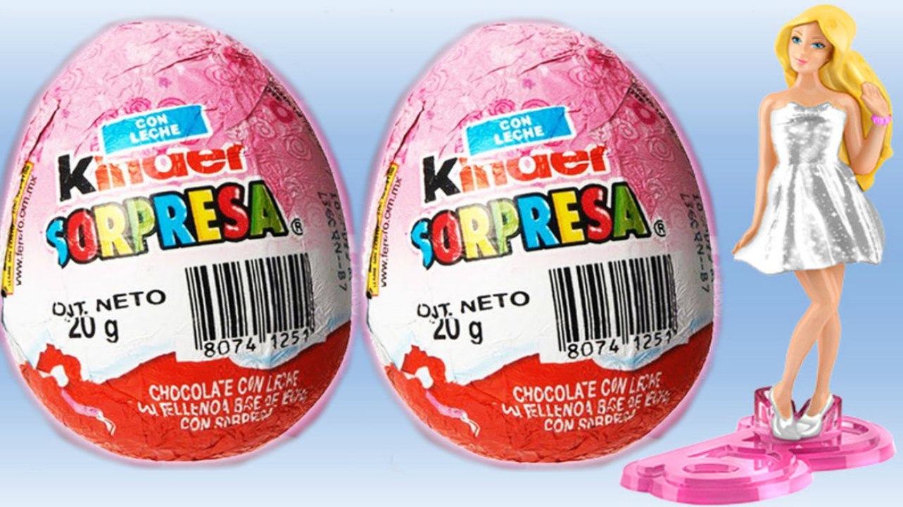2 Huevos Sorpresa de BARBIE Mattel Desempacado Huevito de pascua Juguete regalo
