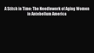 Read A Stitch in Time: The Needlework of Aging Women in Antebellum America Ebook Free