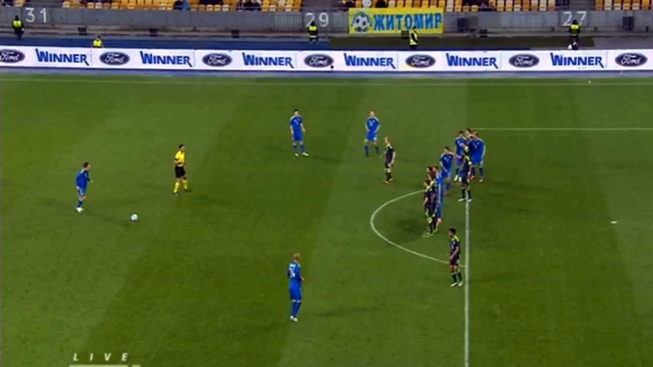 Andriy Yarmolenko GOAL - Ukraine 1-0 Wales 28.03.2016