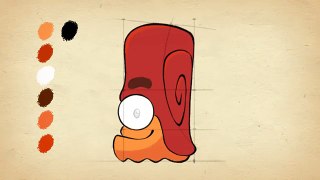 How to Draw Snailbrow from Cut the Rope 2