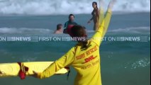 Hugh Jackman Rescues Kids From Drowning in Sydney Beach !!