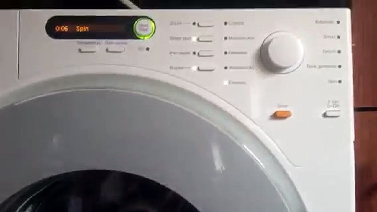 Miele W1514 start of final spin