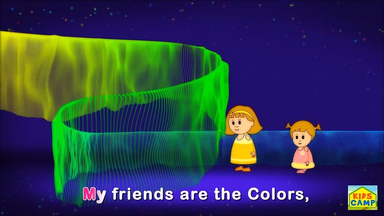 Colors Song | Nursery Rhymes | Learn Colors with Elly & Eva | Original Song By Kidscamp