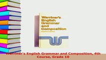 PDF  Warriners English Grammar and Composition 4th Course Grade 10 Ebook