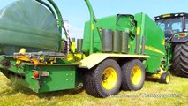 Grass silage baling and wrapping - 2x John Deere 6150R   JD 578 & Lely Welger RP 235 Profi