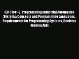 Read ‪IEC 61131-3: Programming Industrial Automation Systems: Concepts and Programming Languages‬