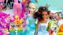 Cookieswirlc Mail Blind Bags Littlest Pet Shop MLP Toys with Frozen Queen Elsa & Princess