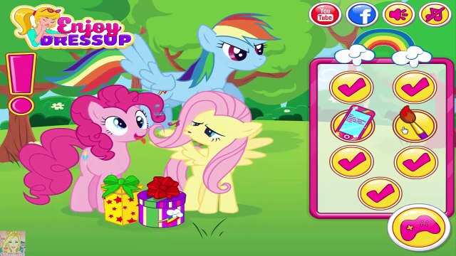 Pinkie Pie and Fluttershy Birthday Party Surprise for Rainbow Dash - My Little Pony Games