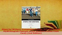 PDF  Steps for Writers Composing Essays Volume 2 with MyWritingLab Pearson eText Student Read Online