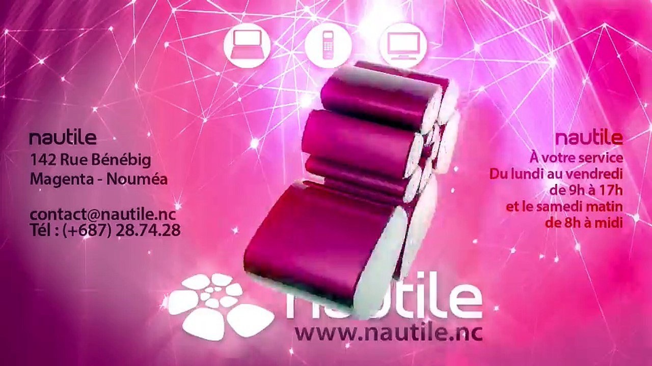 Un bandeau connecté (Nautile Nouvelle Calédonie ADSL et Fibre optique)