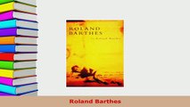 PDF  Roland Barthes PDF Online