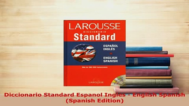PDF Diccionario Standard Espanol Ingles English Spanish Spanish Edition Download Online