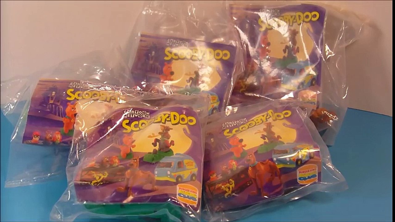 1996 BURGER KING SCOOBY-DOO CARTOON NETWORK SET OF 5 KID'S MEAL TOY'S VIDEO REVIEW  Scooby Doo