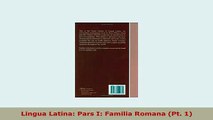 Download  Lingua Latina Pars I Familia Romana Pt 1 Read Online