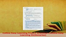 PDF  Collins Easy Learning French Grammar Collins Easy Learning Dictionaries PDF Full Ebook