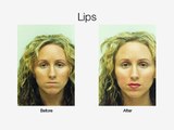 Vor und Nach der Permanent Make-up-Bilder