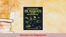 PDF  Russian for Beginners PDF Online
